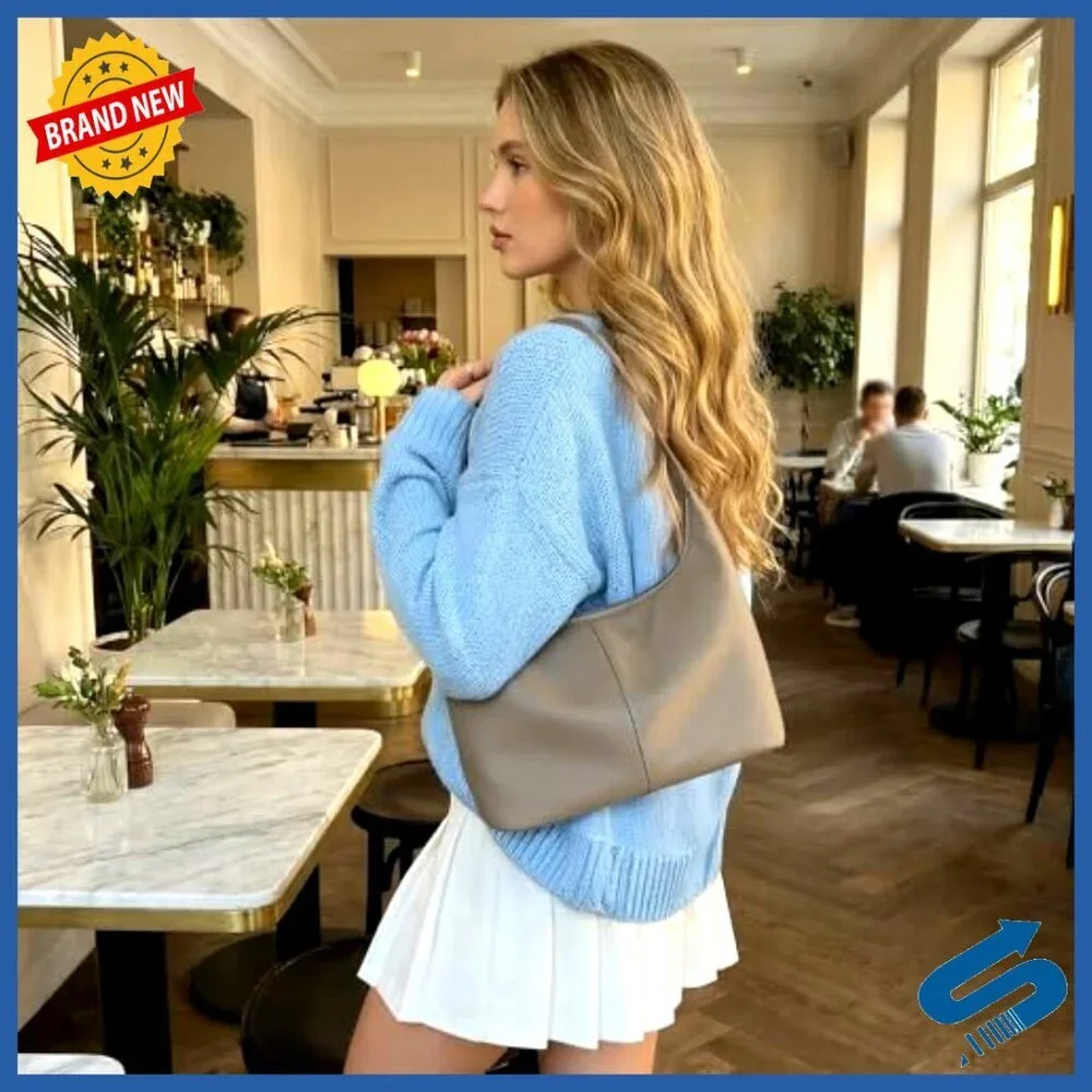 Genuine Leather Slouchy Hobo Bag Lightweight Shoulder Purse Satchel